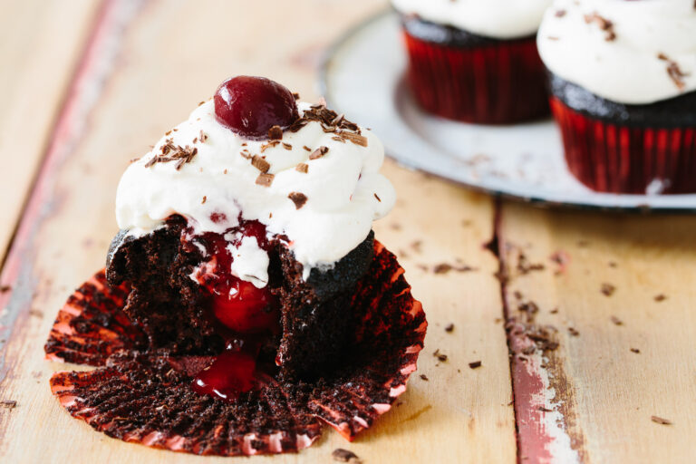 Black Forest Cupcakes - Cherry Chocolate Temptation
