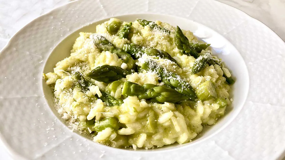 Homemade Risotto with Asparagus - Italian Elegance