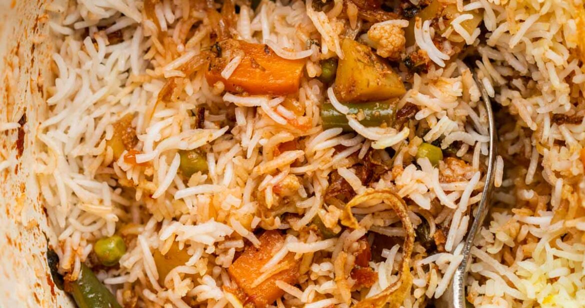 Homemade Vegetable Biryani - Fragrant Indian Delight