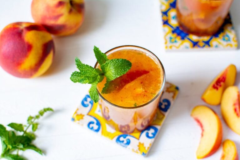 Savory Ginger Peach Punch - Fruity Summer Delight