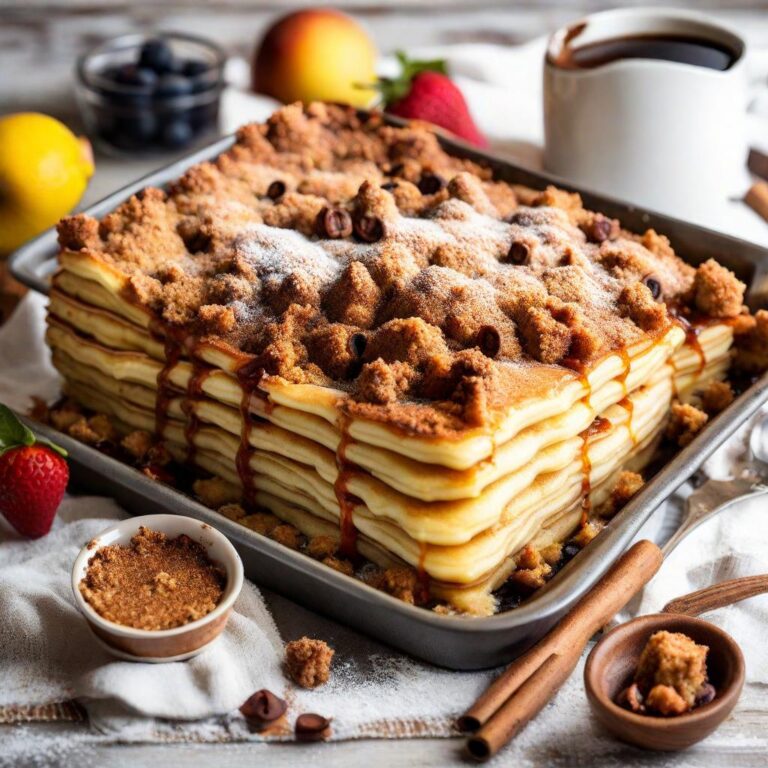 Pancake Bake with Cinnamon Streusel